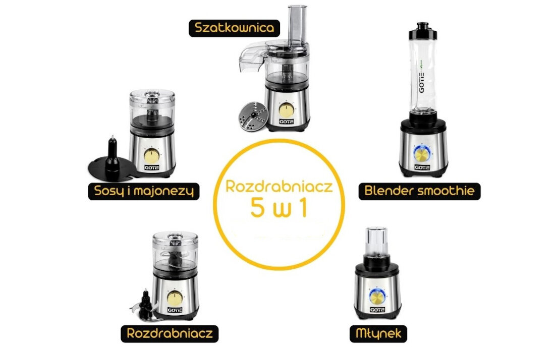 Rozdrabniacz GOTIE GBW-1000C 5w1 wielofunkcyjny niewielki kompaktowy