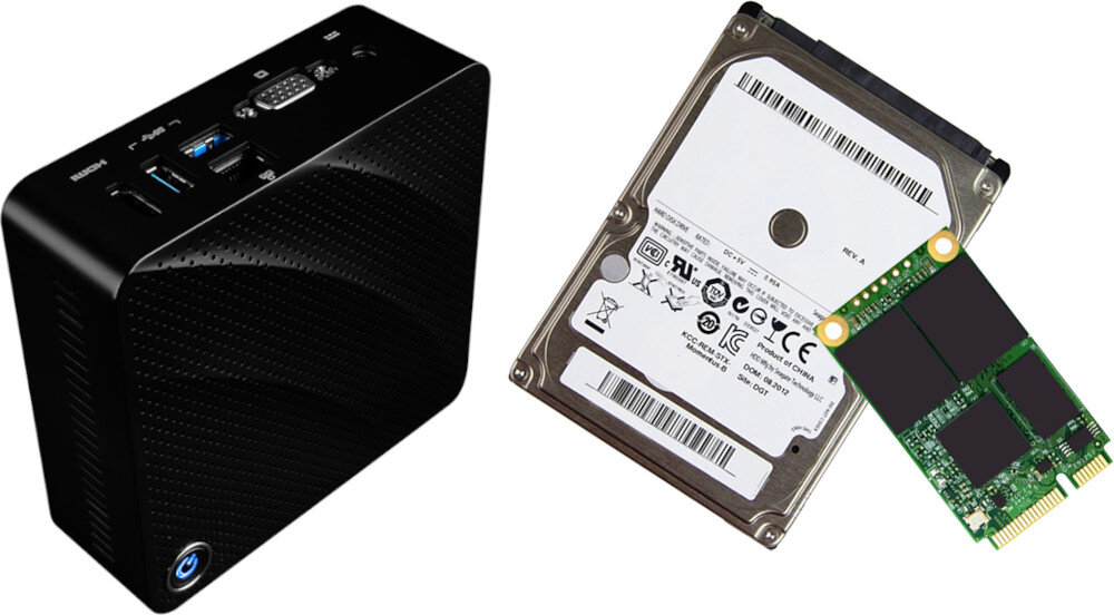 Komputer MSI Cubi N JSL-043EU pamięć dysk pojemność