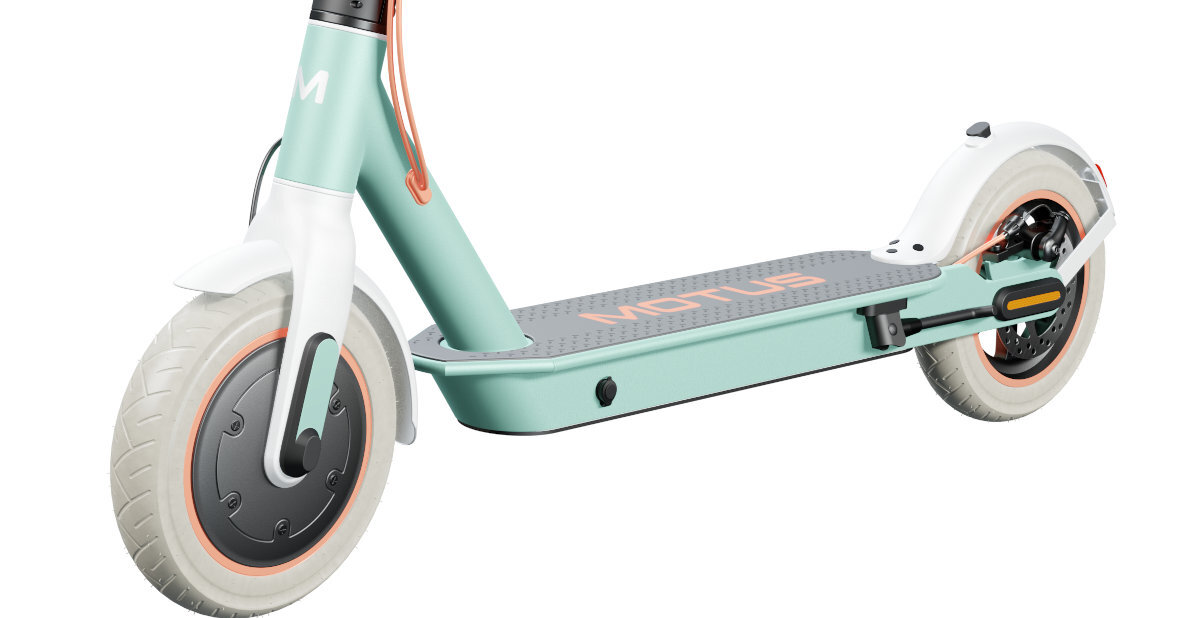 HULAJNOGA ELEKTRYCZNA MOTUS SCOOTY 10 LITE kola z dobra przyczepnoscia