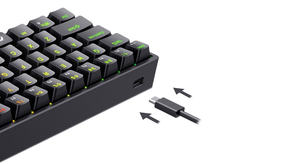 Klawiatura HAVIT KB865L gaming gra rozrywka podświetlenie design 