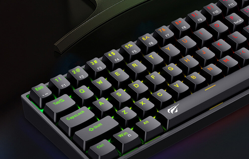 Klawiatura HAVIT KB865L gaming gra rozrywka podświetlenie design 