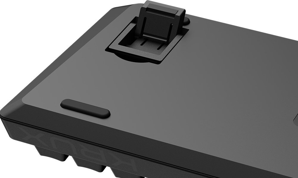 Klawiatura KRUX Atax 65% 65% Pro RGB Gateron Yellow Pro - antypoślizgowa guma na spodzie nie przemieszcza się