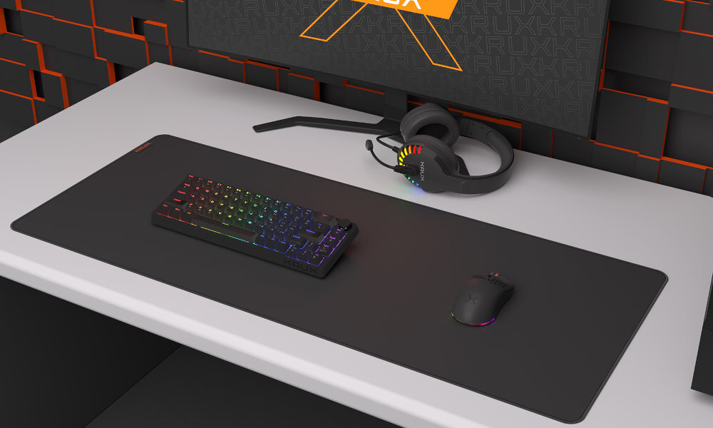 Klawiatura KRUX Atax 65% 65% Pro RGB Gateron Yellow Pro - pełna wygoda podczas gry standardowy układ klawiszy