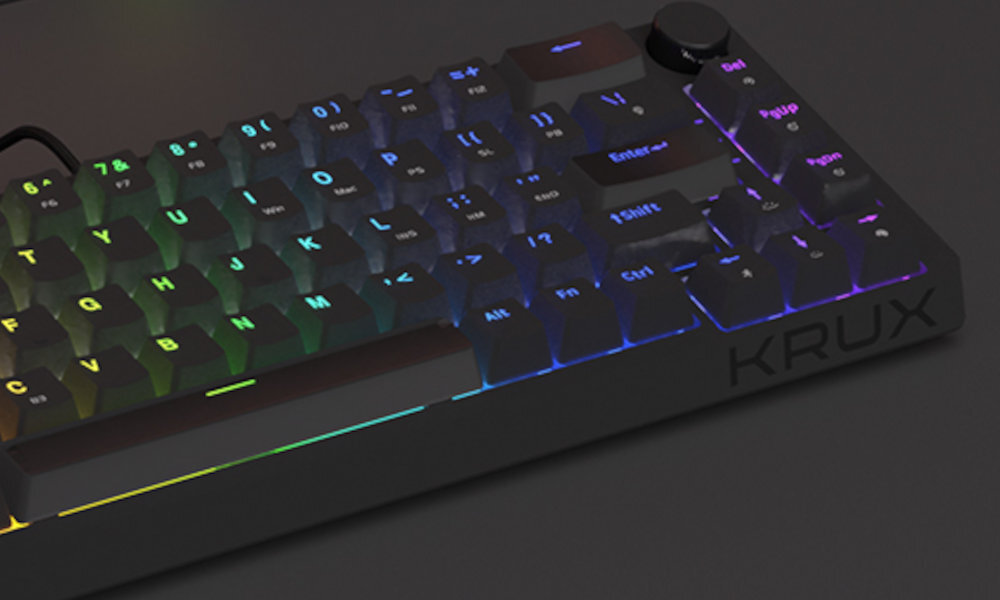 Klawiatura KRUX Atax 65% 65% Pro RGB Outemu Red - wysoka wytrzymałość 50milionów kliknięć