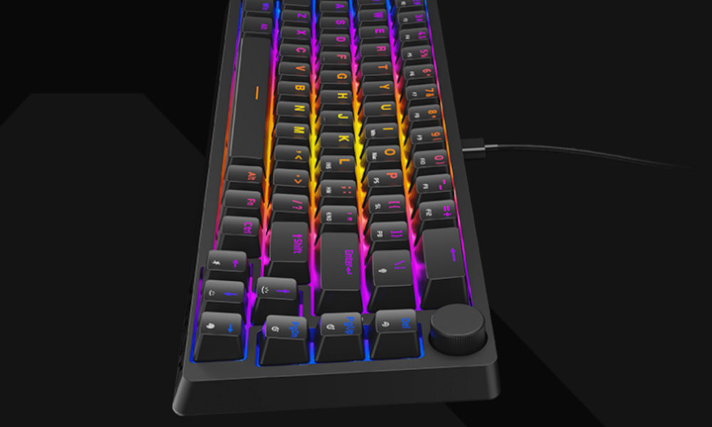 Klawiatura KRUX Atax 65% 65% Pro RGB Outemu Red - N-Key Rollover możliwosc wykorzystania dowolnej liczby ataków w tym samym czasie