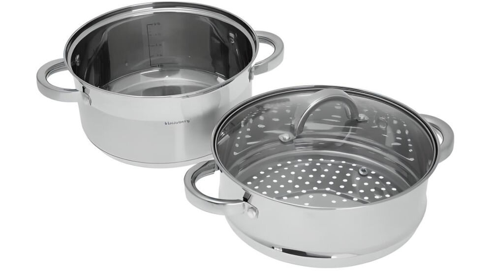 Garnek KLAUSBERG KB-7138 20 cm do gotowania na parze elegancja praktyczność wykonany ze stali nierdzewnej estetycznie się prezentuje trwały stalowa konstrukcja łatwe czyszczenie dno termiczne z przewodzeniem ciepła szybkie nagrzewanie żywności dłuższe utrzymywanie ciepła przygotowywanie posiłków pojemność 3,1 l 