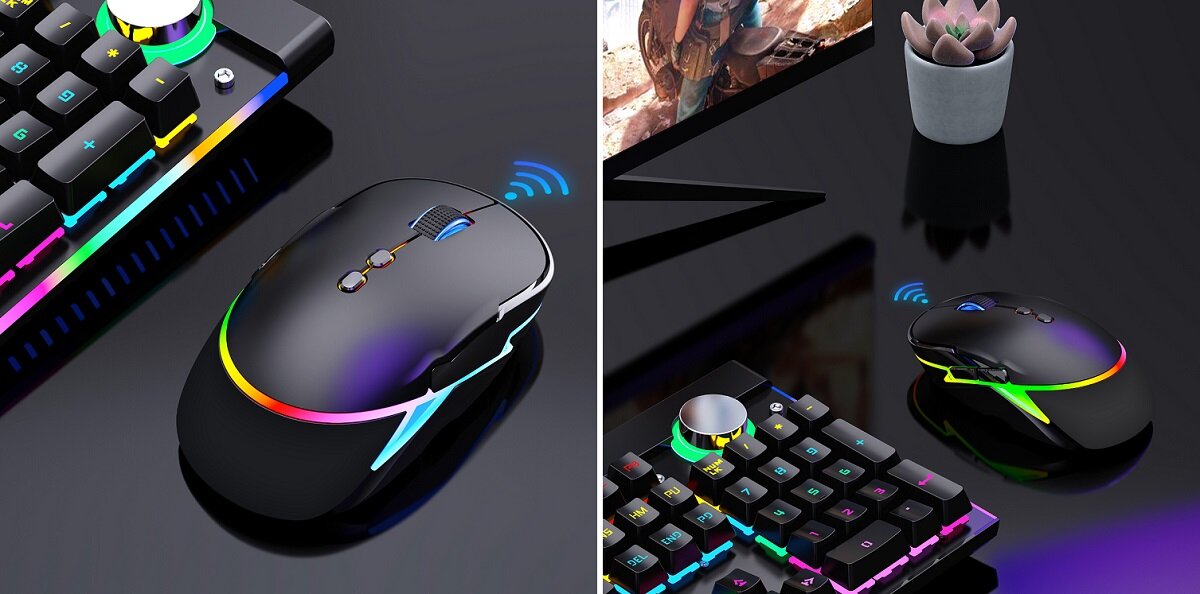 Mysz BLOW Neon dla graczy podświetlenie LED Specjalny kształt nowoczesny design Wielofunkcyjne przyciski USB typu A najwyższa jakość rozdzielczość DPI