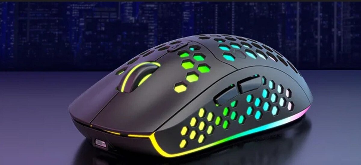 Mysz BLOW Flash dla graczy podświetlenie LED Specjalny kształt nowoczesny design Wielofunkcyjne przyciski USB typu A najwyższa jakość rozdzielczość DPI