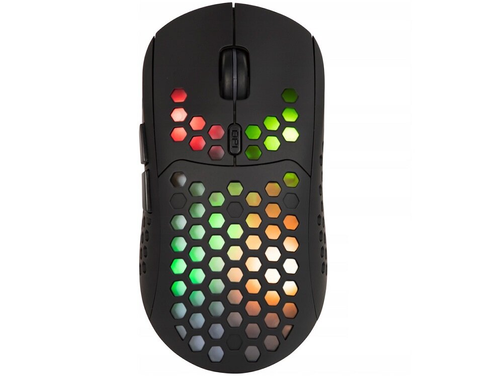Mysz BLOW Flash dla graczy podświetlenie LED Specjalny kształt nowoczesny design Wielofunkcyjne przyciski USB typu A najwyższa jakość rozdzielczość DPI