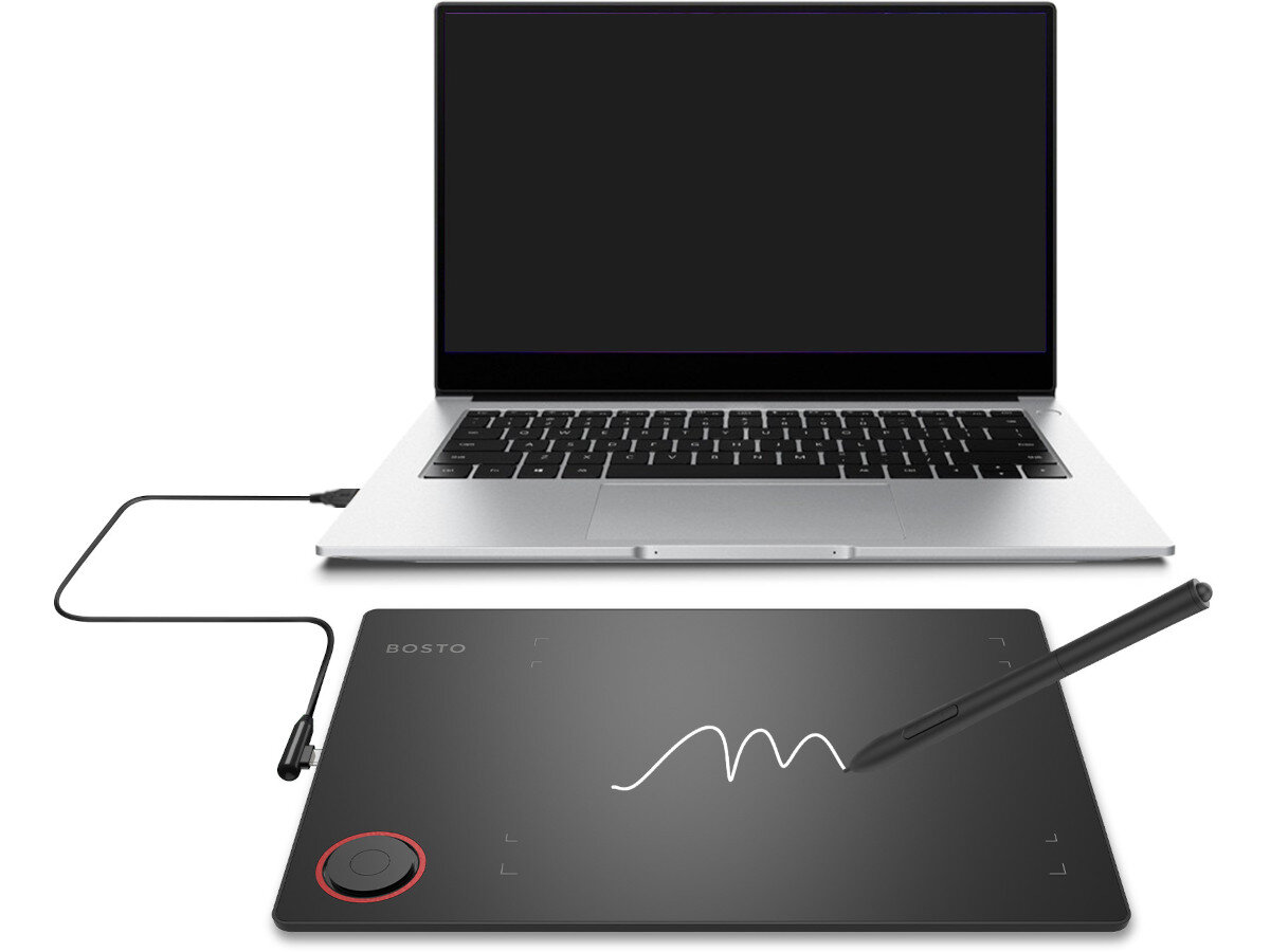 Tablet graficzny BOSTO T608 kompatybilnosc z windows, macos i android
