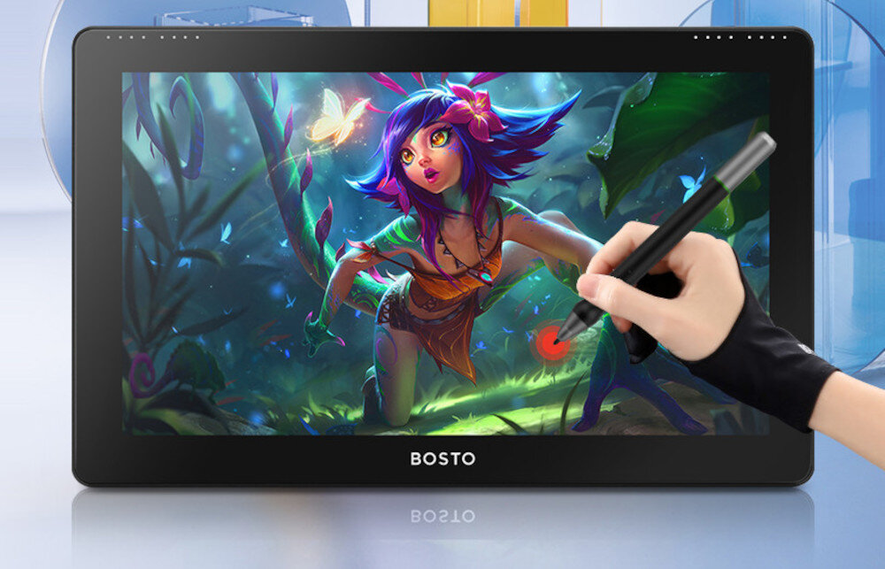 Tablet graficzny BOSTO BT-16HDK precyzyjny rysik