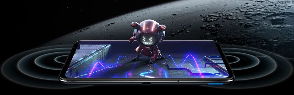 Smartfon ASUS ROG Phone 6  ekran bateria aparat procesor ram pamięć pojemność rozdzielczość zdjęcia filmy opis dane cechy blokady system łączność wifi bluetooth obudowa szkło odporność porty muzyka transfer sieć przekątna matryca waga czujniki