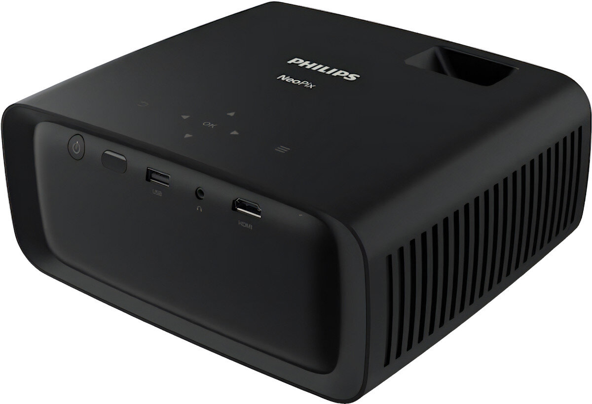 Projektor PHILIPS NeoPix 120 wygląd złącza porty głośność chłodzenie