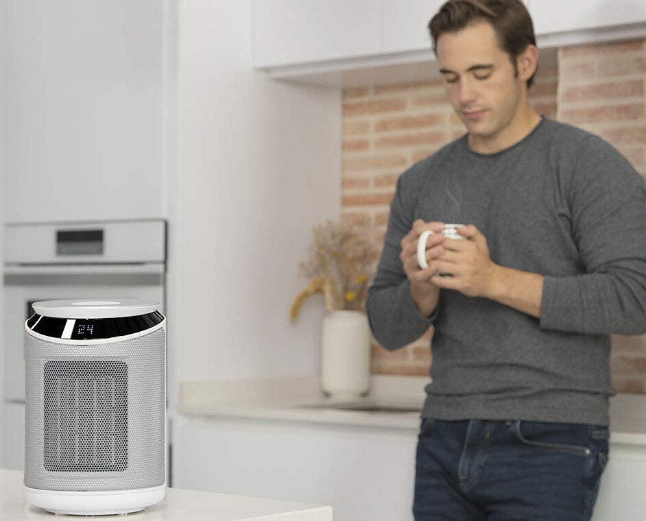 Grzejnik ceramiczny CECOTEC Ready Warm 6300 Ceramic Touch estetyka tkaniny