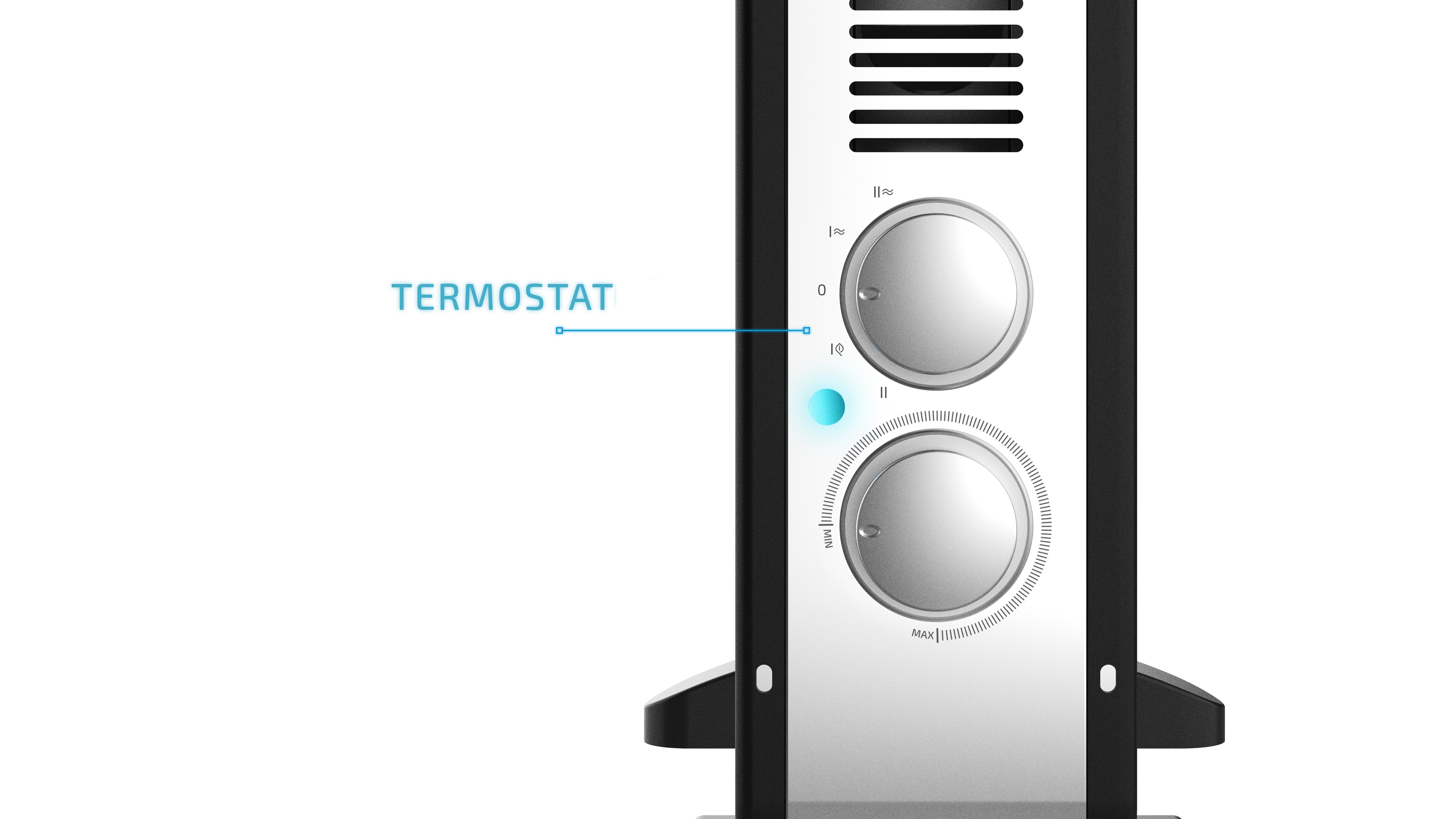 Grzejnik konwektorowy CECOTEC Ready Warm 6550 Turbo Convection Design intuicyjna obsługa łatwość