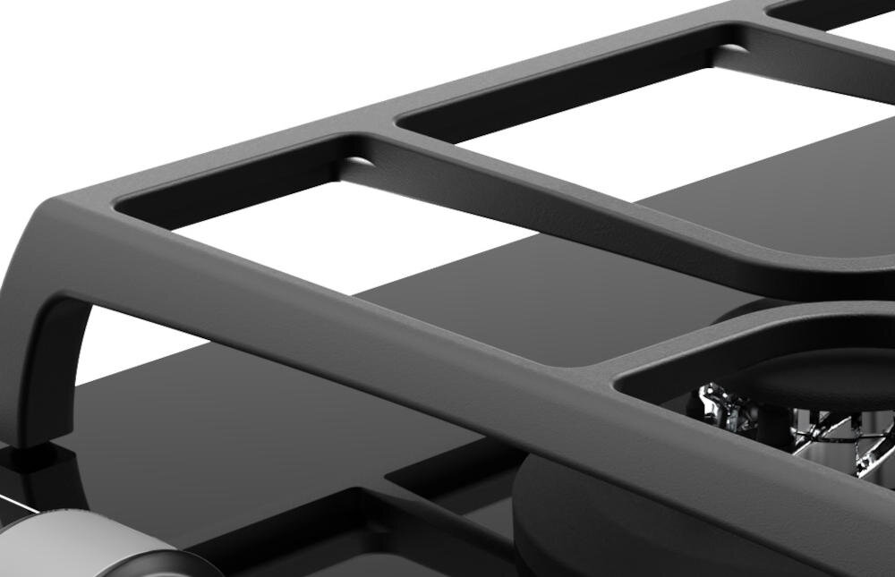 TEKA VarioPro GZC 32309 XBC BK (E5) żeliwne zakrzywione ruszty przesuwanie garnki patelnie palniki gotowanie