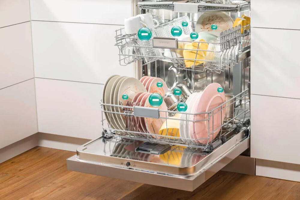 GORENJE system płukanie zapobieganie zatykanie filtr bezawaryjna praca mniej czyszczenie