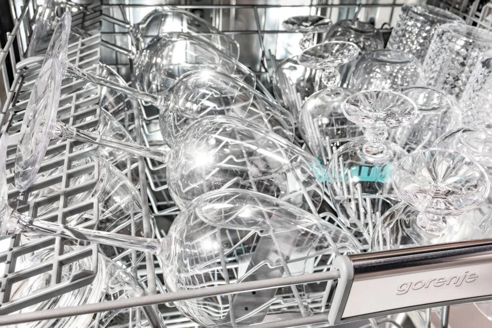 GORENJE program szkło zmywarka szklane naczynia temperatura bezpiecznie kryształowe kieliszki