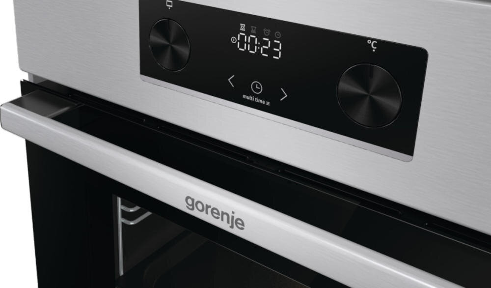 GORENJE GECS5C70XPA uchwyt piekarnik wnętrze ergonomia