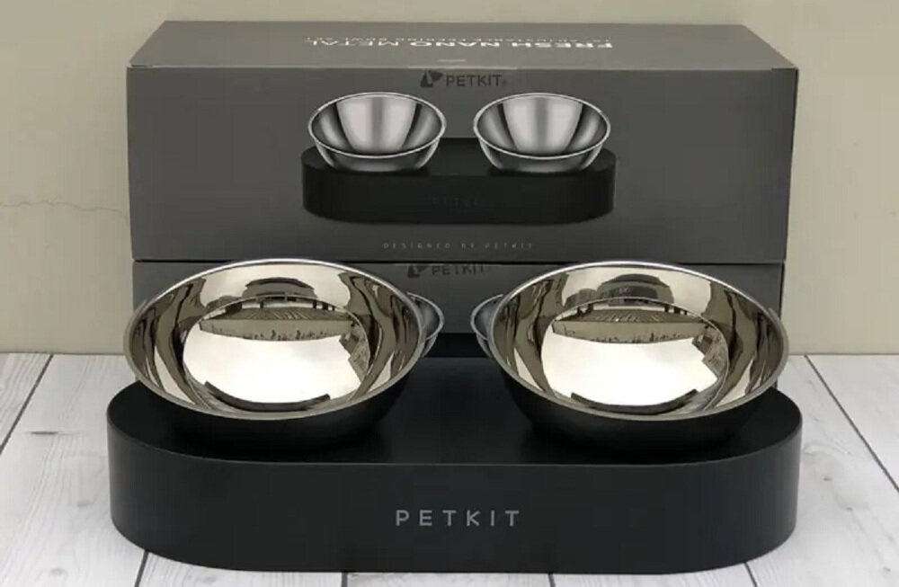 Miska PETKIT Fresh Nano Metal Wygoda karmienia pod odpowiednim kątem regulacja nachylenia od 0 do 15 stopni Wyjmowane miski wykonane ze stali nierdzewnej łatwe do umycia dostosowany do potrzeb kotów oraz małych psów Ergonomiczna konstrukcja komfortowe jedzenie dostosowanie
