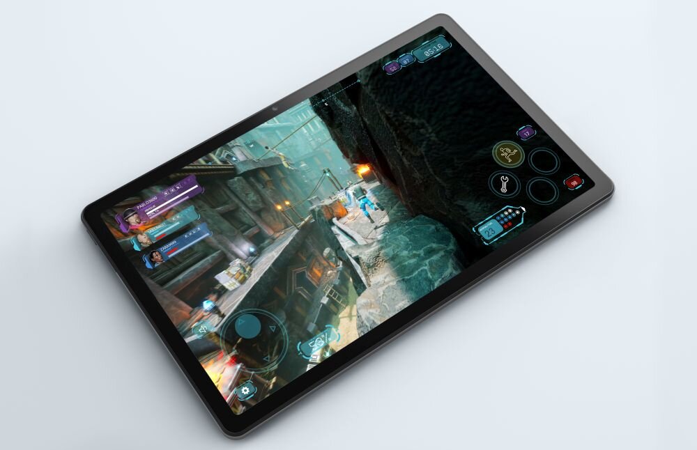 Tablet LENOVO Tab M10 Plus ekran bateria aparat procesor ram pamięć pojemność rozdzielczość zdjęcia filmy opis dane cechy blokady system łączność wifi bluetooth obudowa szkło odporność porty muzyka transfer sieć przekątna matryca waga czujniki