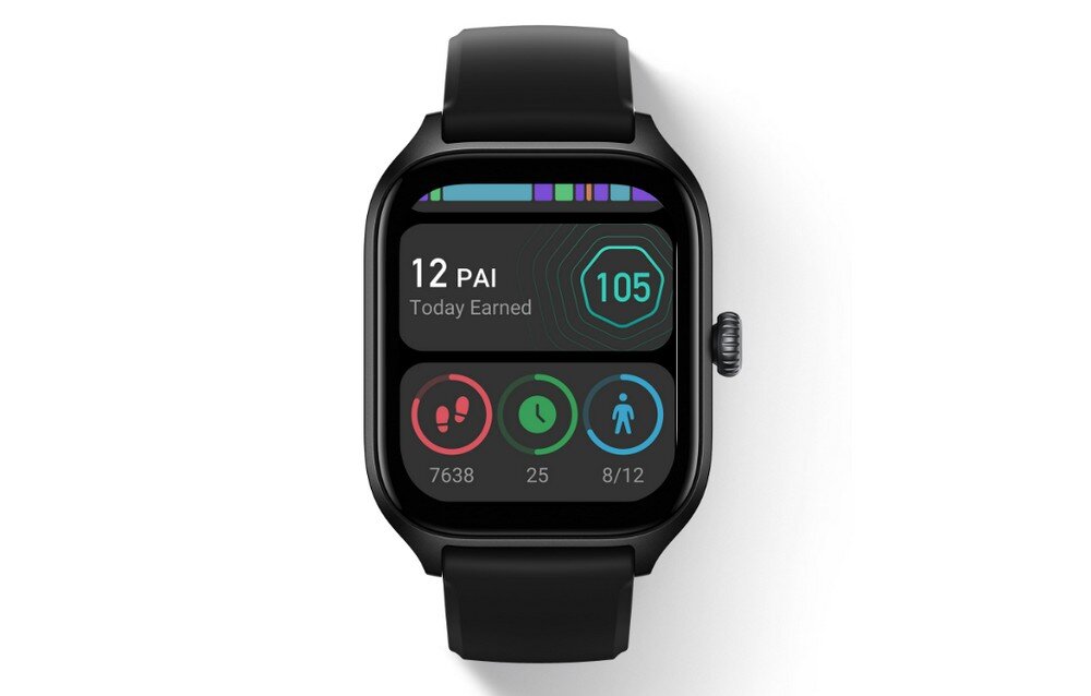 Smartwatch AMAZFIT GTS 4 ekran bateria czujniki zdrowie sport pasek ładowanie pojemność rozdzielczość łączność sterowanie krew puls rozmowy smartfon aplikacja
