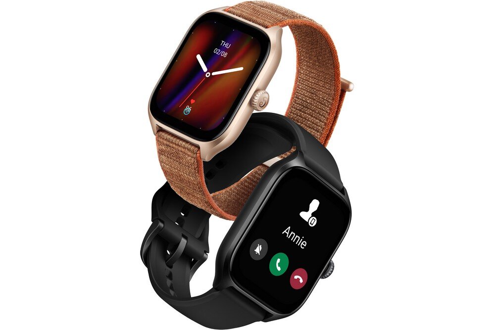 Smartwatch AMAZFIT GTS 4 ekran bateria czujniki zdrowie sport pasek ładowanie pojemność rozdzielczość łączność sterowanie krew puls rozmowy smartfon aplikacja