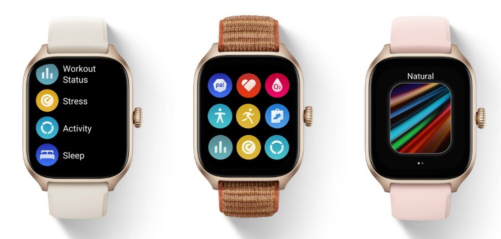 Smartwatch AMAZFIT GTS 4 ekran bateria czujniki zdrowie sport pasek ładowanie pojemność rozdzielczość łączność sterowanie krew puls rozmowy smartfon aplikacja