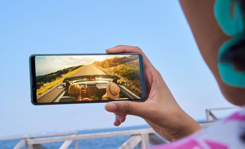 SMARTFON SONY XPERIA 5 IV ekran bateria aparat procesor ram pamięć pojemność rozdzielczość zdjęcia filmy opis dane cechy blokady system łączność wifi bluetooth obudowa szkło odporność porty muzyka transfer sieć przekątna matryca waga czujniki