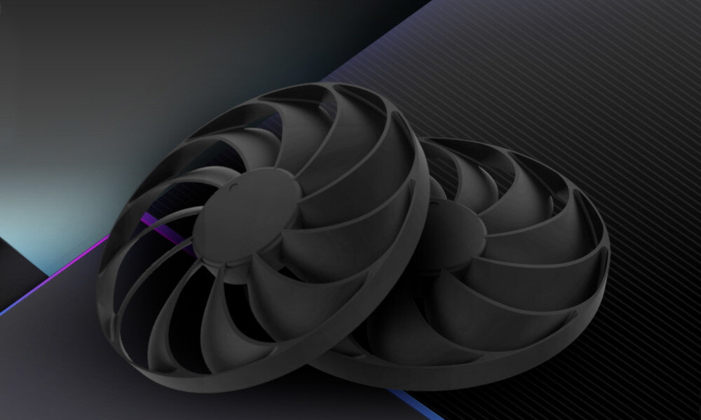 Karta graficzna ASUS Dual Radeon RX 6750 XT 12GB chłodzenie wentylatory temperatura głośność