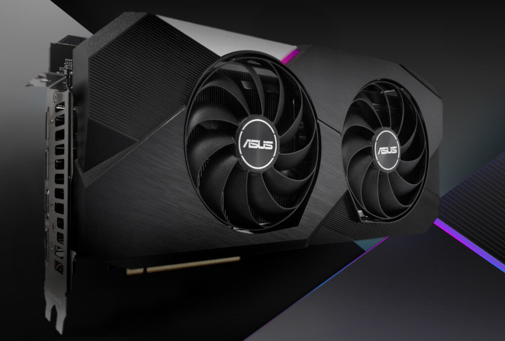 Karta graficzna ASUS Dual Radeon RX 6750 XT 12GB taktowanie częstotliwość rozdzielczość złącza porty biblioteki