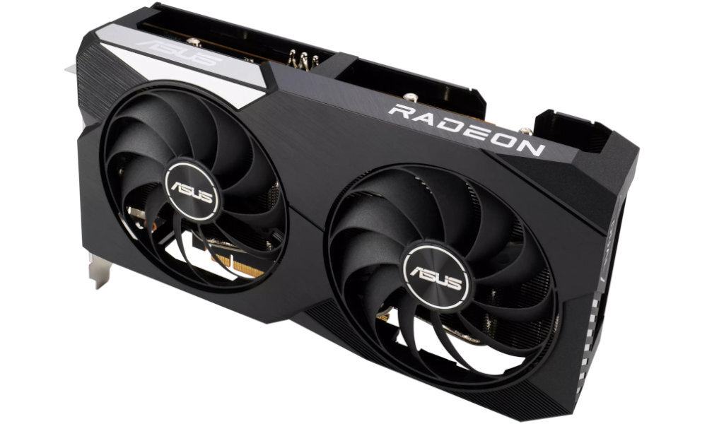 ASUS Dual Radeon RX 6650 XT OC 8GB prawy skos