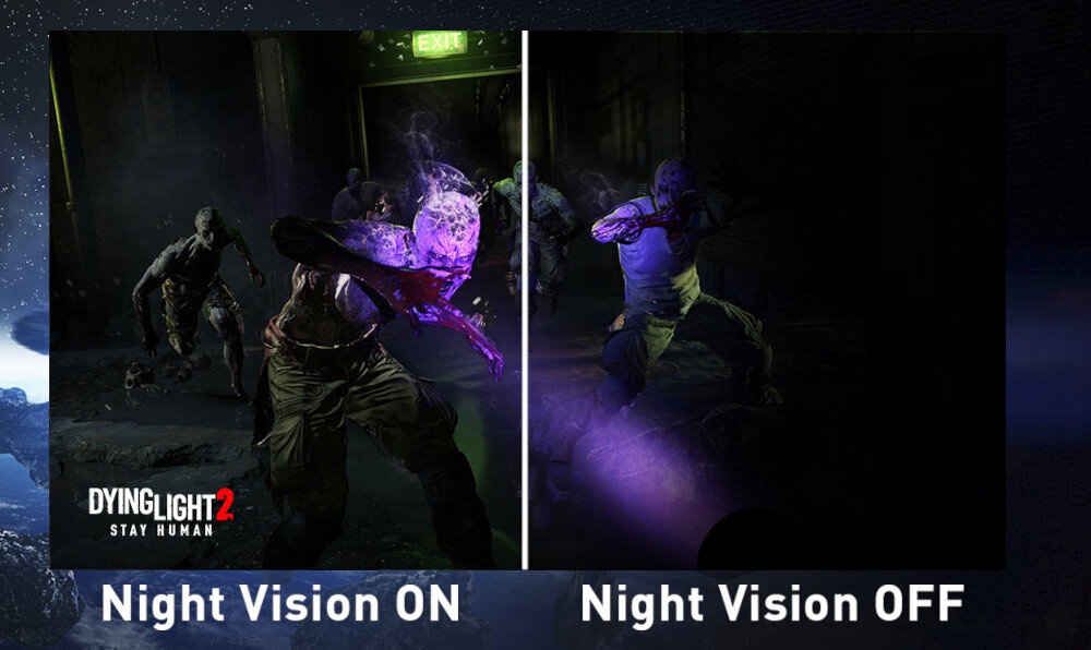 Monitor MSI Optix MAG342CQPV night vision tryby widoczność
