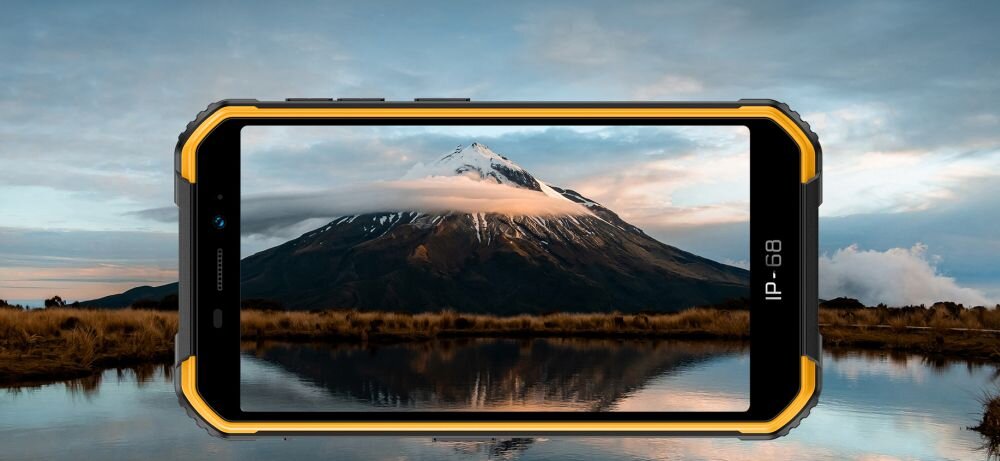 Smartfon ULEFONE Armor X6 Pro ekran bateria aparat procesor ram pamięć pojemność rozdzielczość zdjęcia filmy opis dane cechy blokady system łączność wifi bluetooth obudowa szkło odporność porty muzyka transfer sieć przekątna matryca waga czujniki oled amoled ips