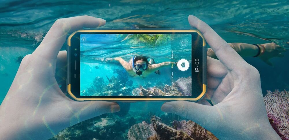 Smartfon ULEFONE Armor X6 Pro ekran bateria aparat procesor ram pamięć pojemność rozdzielczość zdjęcia filmy opis dane cechy blokady system łączność wifi bluetooth obudowa szkło odporność porty muzyka transfer sieć przekątna matryca waga czujniki oled amoled ips
