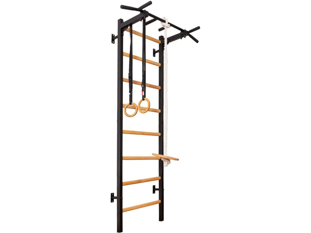 Drabinka gimnastyczna BENCHK 222B + Drążek – Akcesoria do uzytku w domu na silowni w sali fitness maksymalna wytrzymalosc bezpieczenstwo solidna konstrukcja szeroki zakres cwiczen