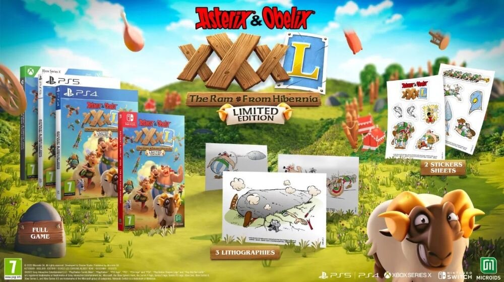 Asterix & Obelix XXXL: The Ram from Hibernia gra konsola pc komputer gaming granie rozgrywka sterowanie grafika fizyka dźwięk oprawa bronie mapa lokacje świat postacie dialogi fabuła edycja platforma