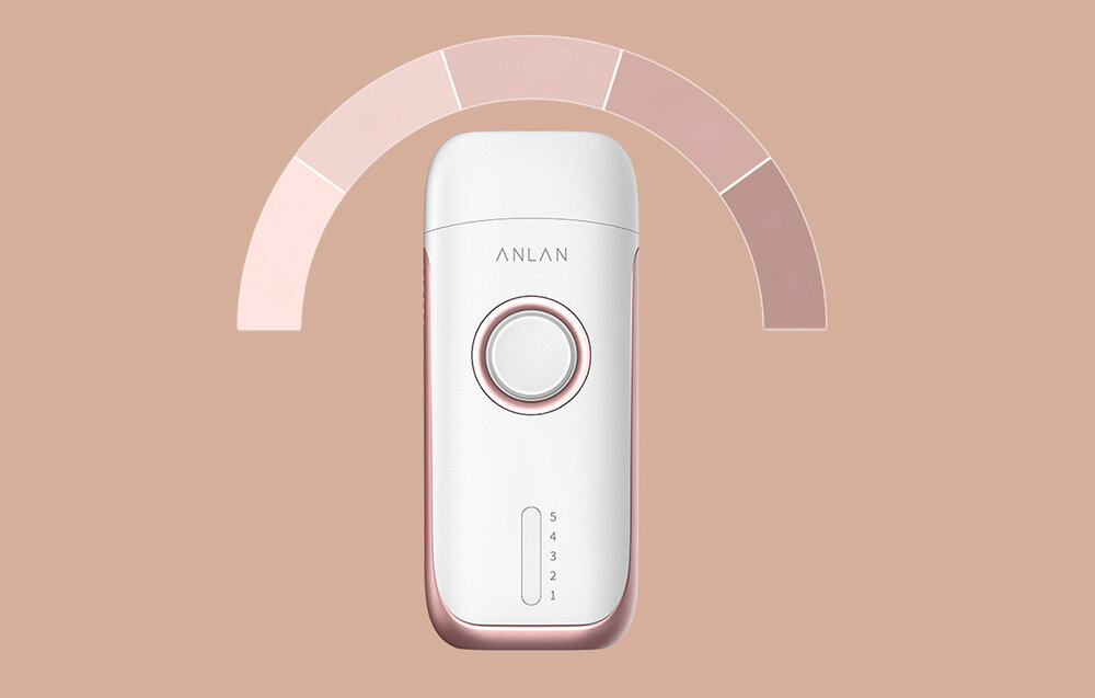 Depilator ANLAN 04-ATMY12-02E IPL tryby pracy delikatność