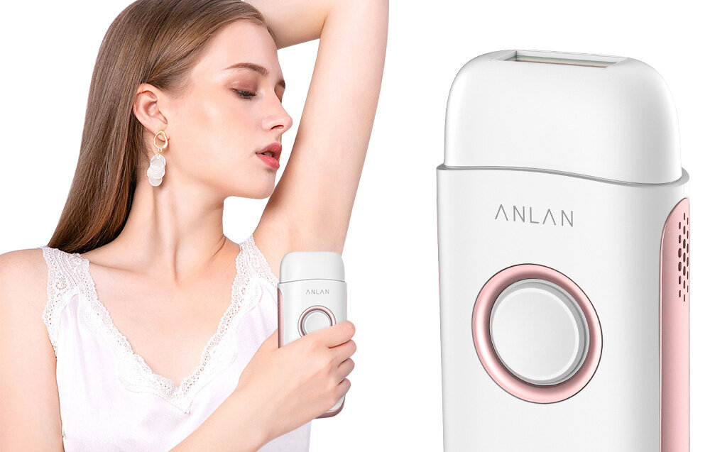 Depilator ANLAN 04-ATMY12-02E IPL depilator laserowy 2 głowice