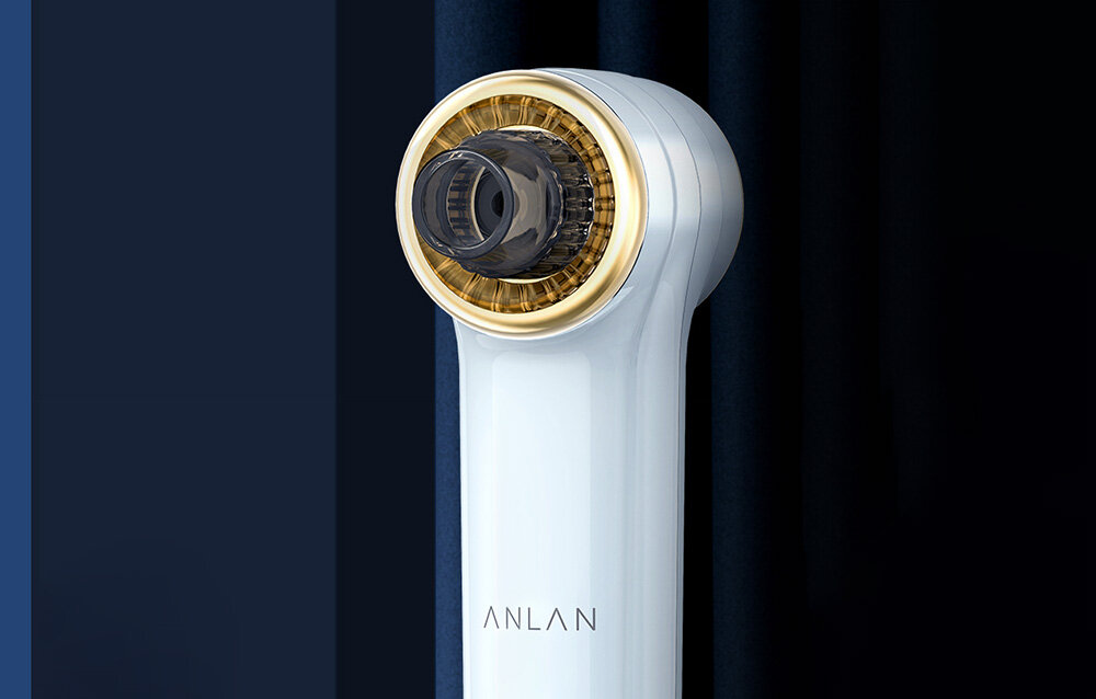 Odkurzacz do wągrów i zaskórników ANLAN 01-AHTY12-03A wyświetlacz led wygoda akumulator