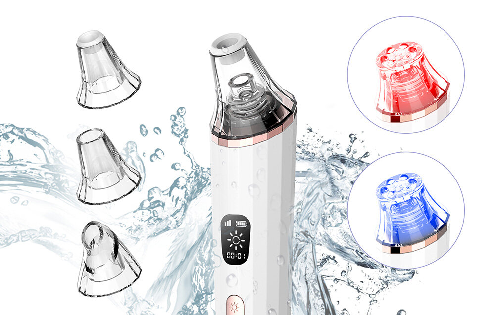 Odkurzacz do wągrów i zaskórników ANLAN ALTHY09-02 wymienne końcowki akcesoria