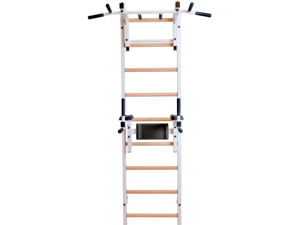 Drabinka gimnastyczna BENCHK 712W + Drążek – Poręcz montaz do sciany kolki wkrety akcesoria montazowe