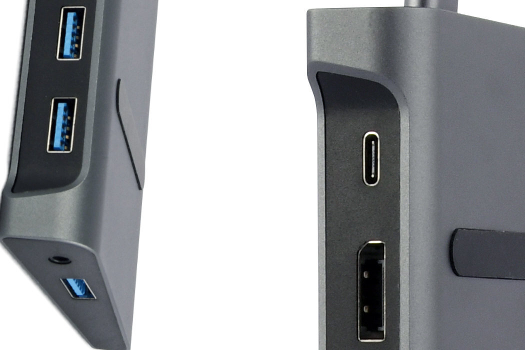 Stacja dokująca GEMBIRD A-CM-COMBO9-02złącza HDMI displayport usb rj-45 karta pamięci audio rozwiązanie wspomaganie ładowanie elegancja wytrzymałość komfort plugandplay