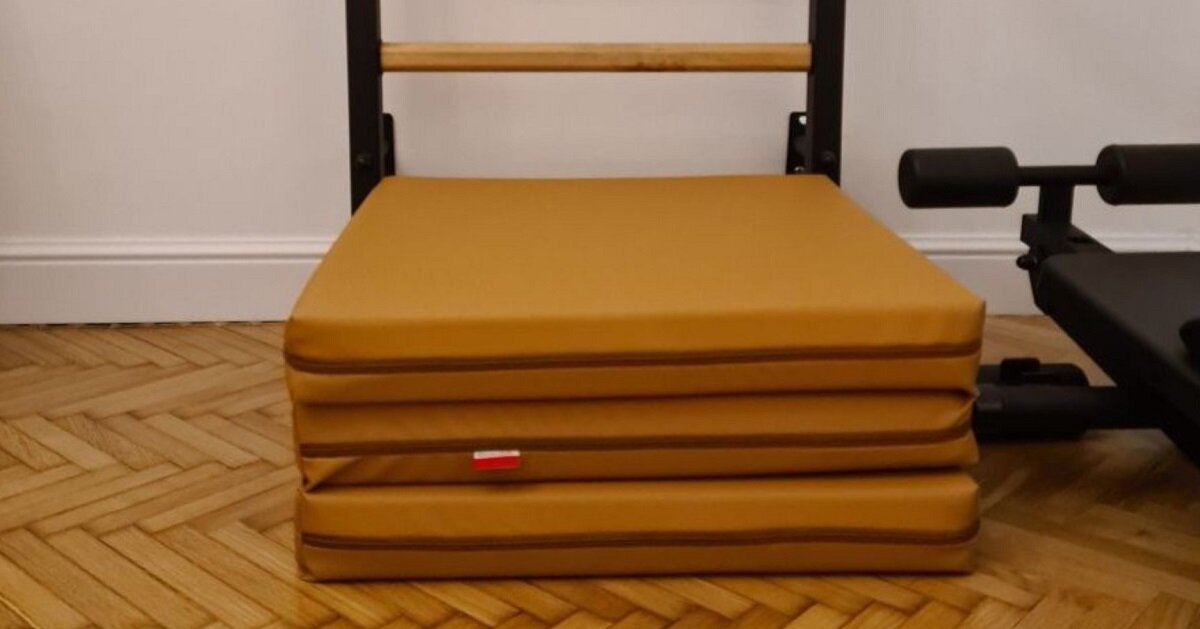 Materac gimnastyczny BENCHK 830665 Brązowy wygoda trening konstrukcja wymiary Wielozadaniowość dla zdrowia