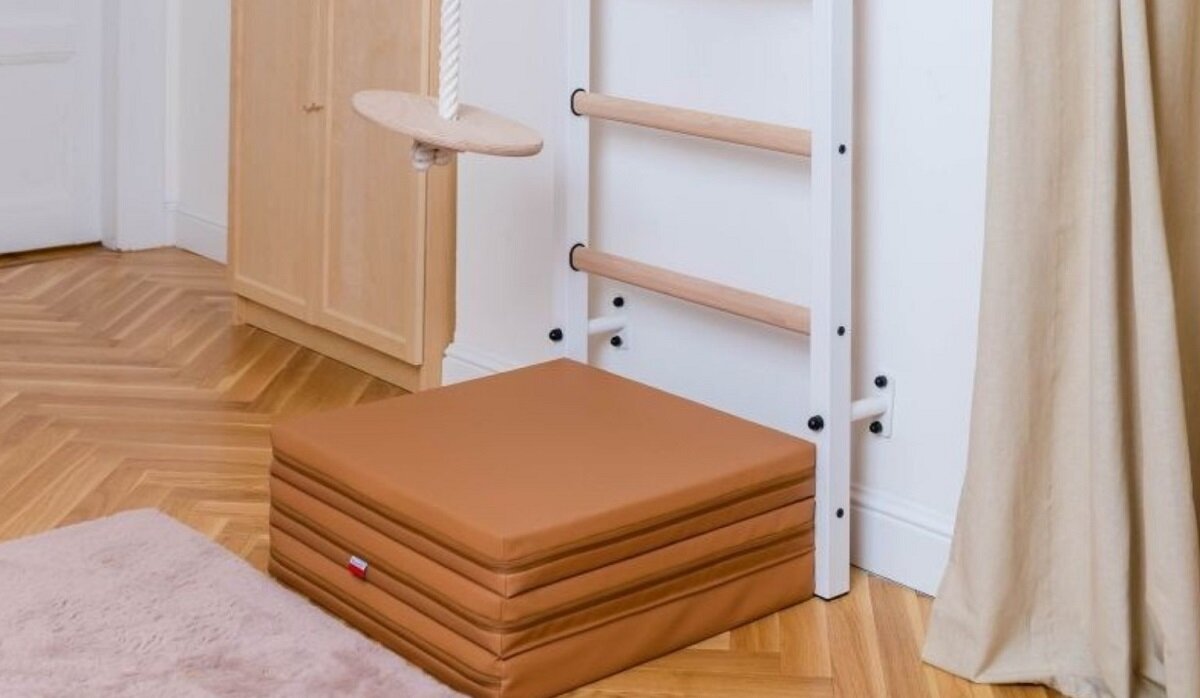 Materac gimnastyczny BENCHK 830665 Brązowy wygoda trening konstrukcja wymiary Wielozadaniowość dla zdrowia