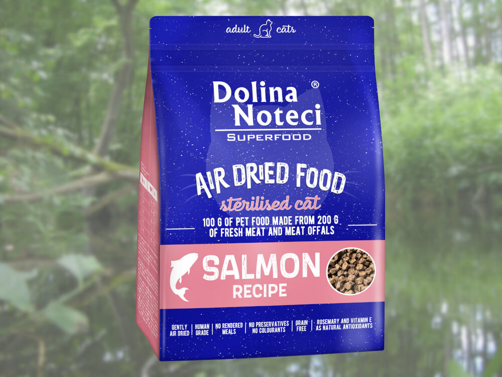 Karma dla kota DOLINA NOTECI Superfood Łosoś 1 kg dawkowanie analiza sklad