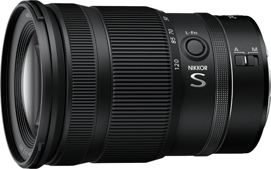 Obiektyw NIKON Nikkor Z 24-120mm f-4 S ogniskowa przysłona ostrość pierścienie optyka soczewki powłoki montaż bagnet światło jasność zoom filtry waga