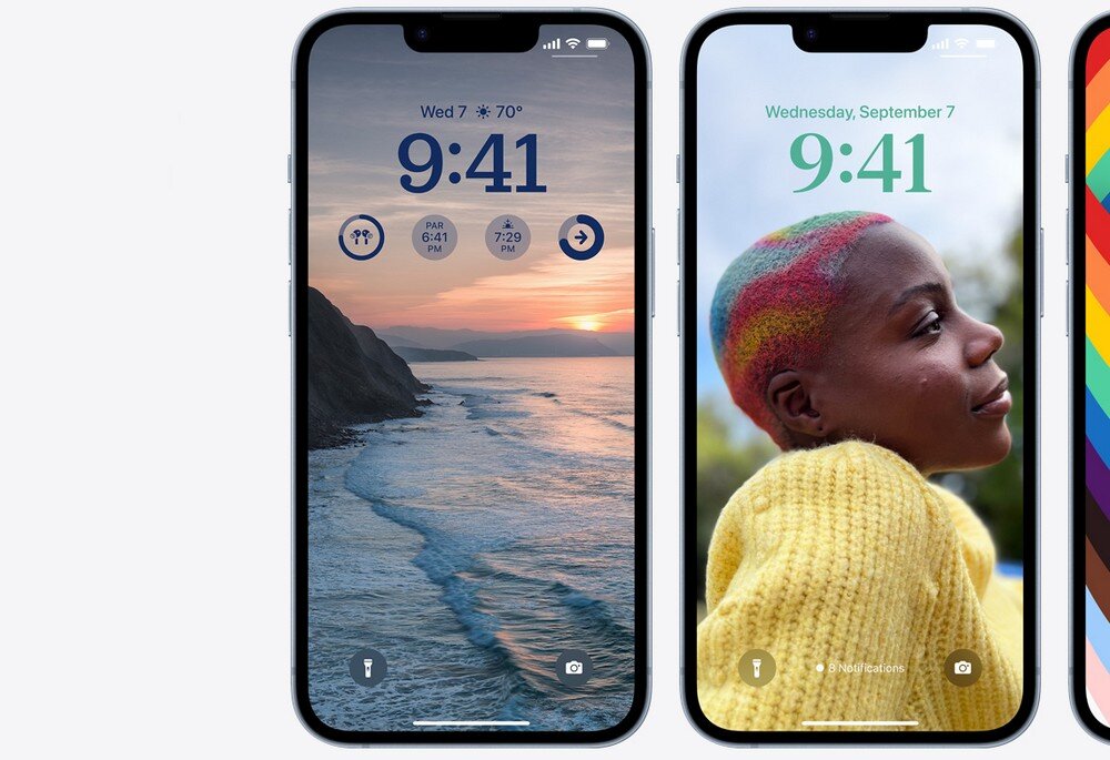 Smartfon APPLE iPhone 14 ekran bateria aparat procesor ram pamięć pojemność rozdzielczość zdjęcia filmy opis dane cechy blokady system łączność wifi bluetooth obudowa szkło odporność porty muzyka transfer sieć przekątna matryca waga czujniki