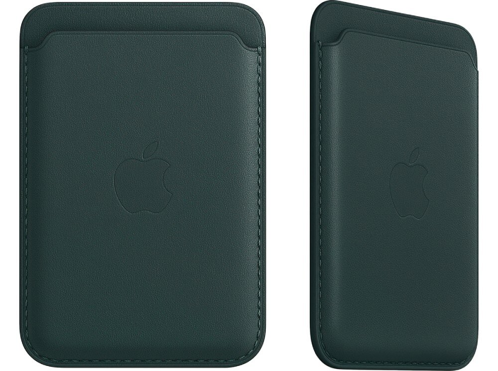 Skórzany portfel APPLE MagSafe do iPhone 12/13/14 Leśna zieleń opis