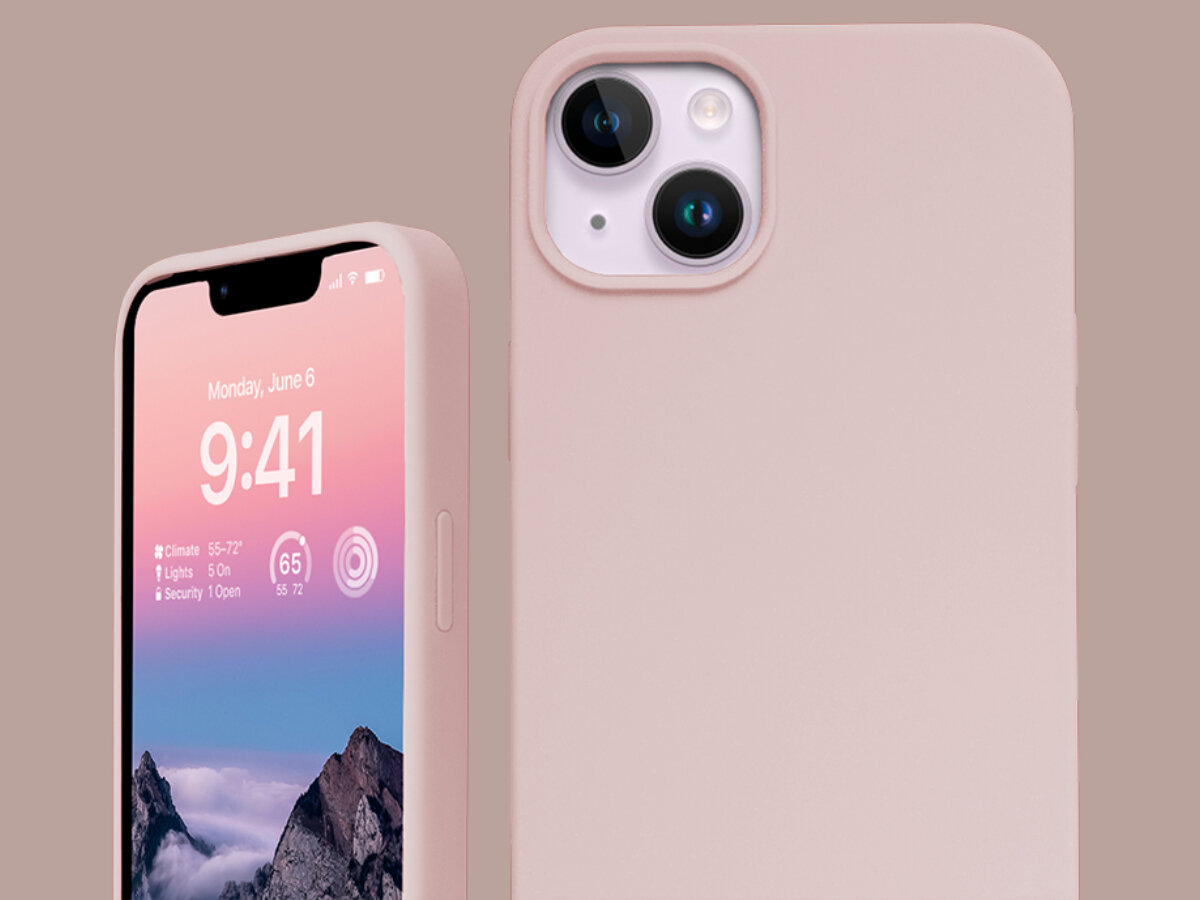 Kolorowe etui MagSafe Crong Apple iPhone 14 mikrofibra